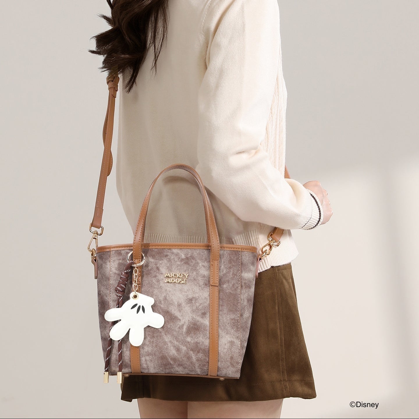 ミニハンドバッグ　ショルダーバッグ / ミッキーマウス　2way　選べる3カラー　DHF41595-A