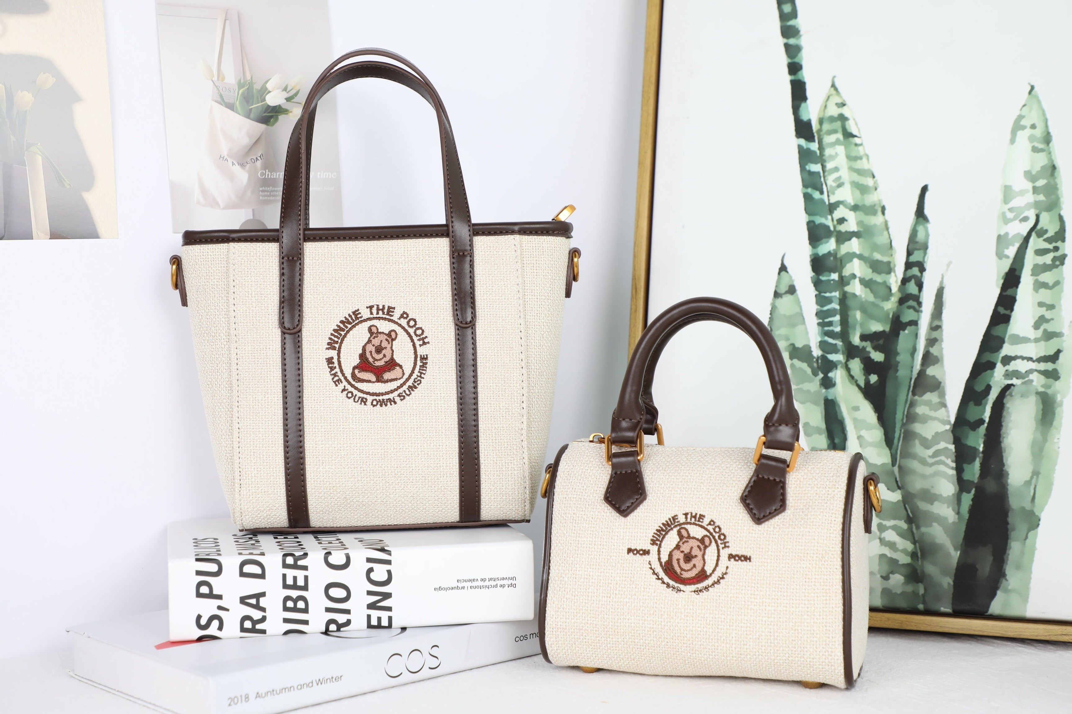 トートバッグ　ショルダーバッグ　2way　プーさん　DHF23881-C2