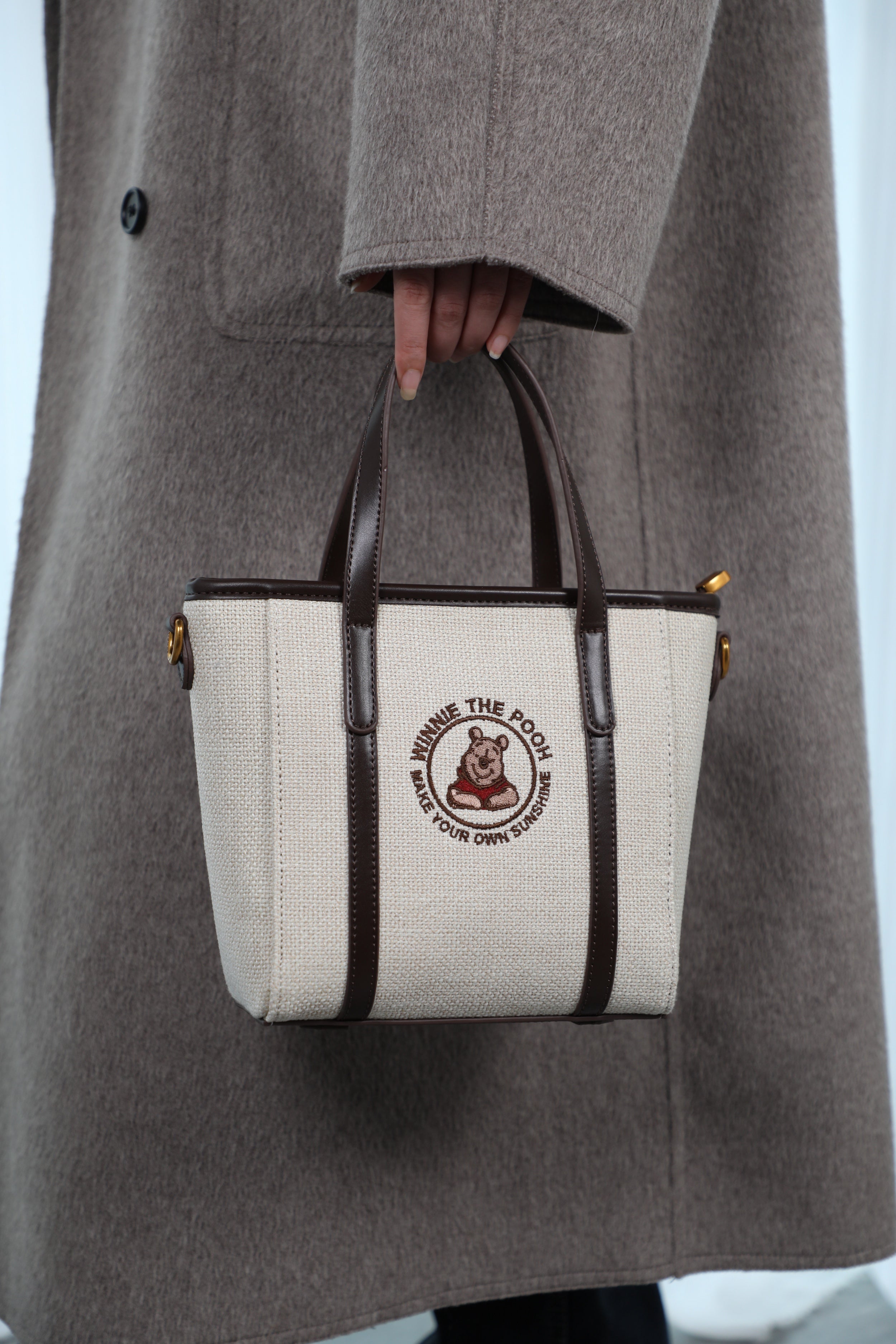 トートバッグ　ショルダーバッグ　2way　プーさん　DHF23881-C2