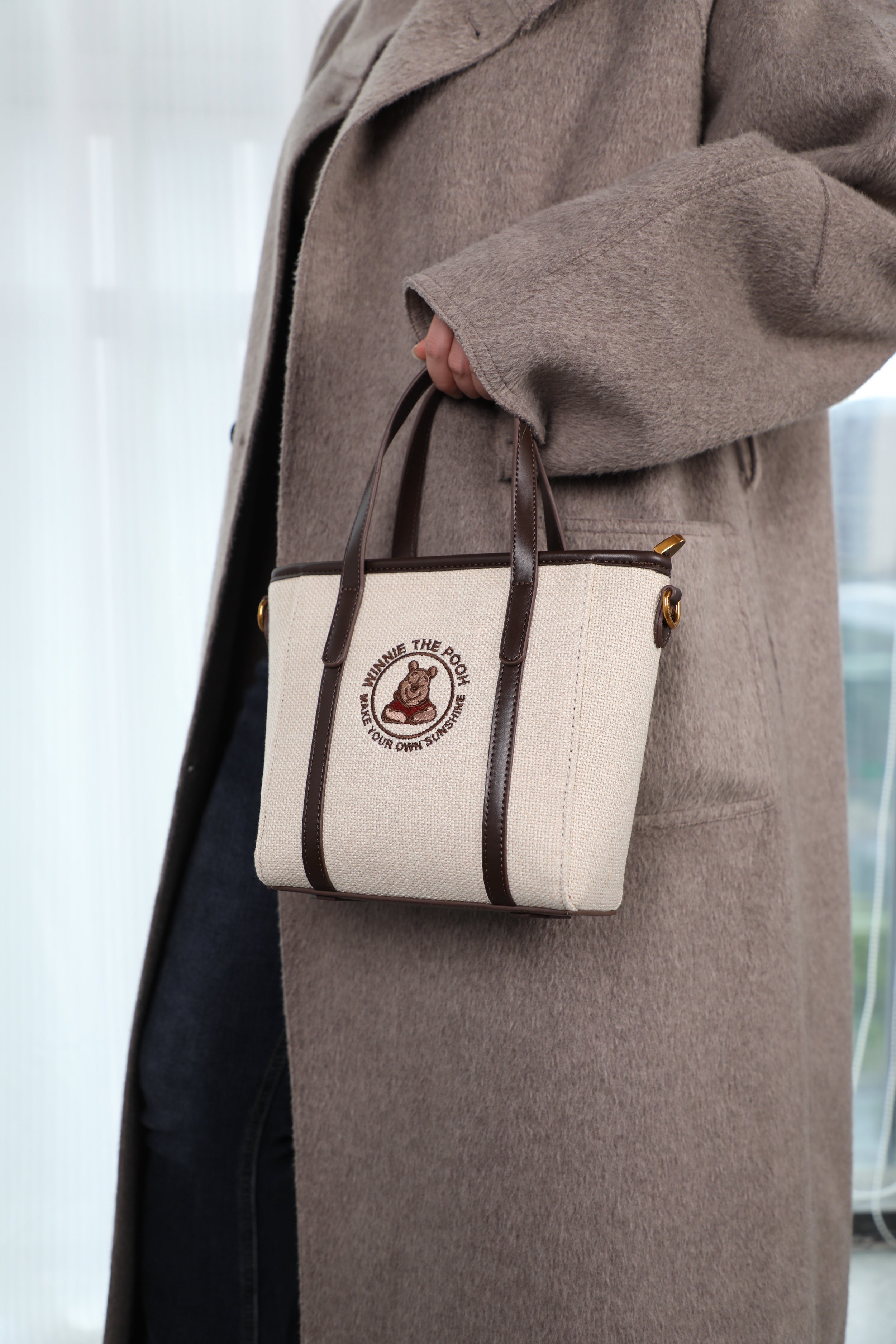 トートバッグ　ショルダーバッグ　2way　プーさん　DHF23881-C2