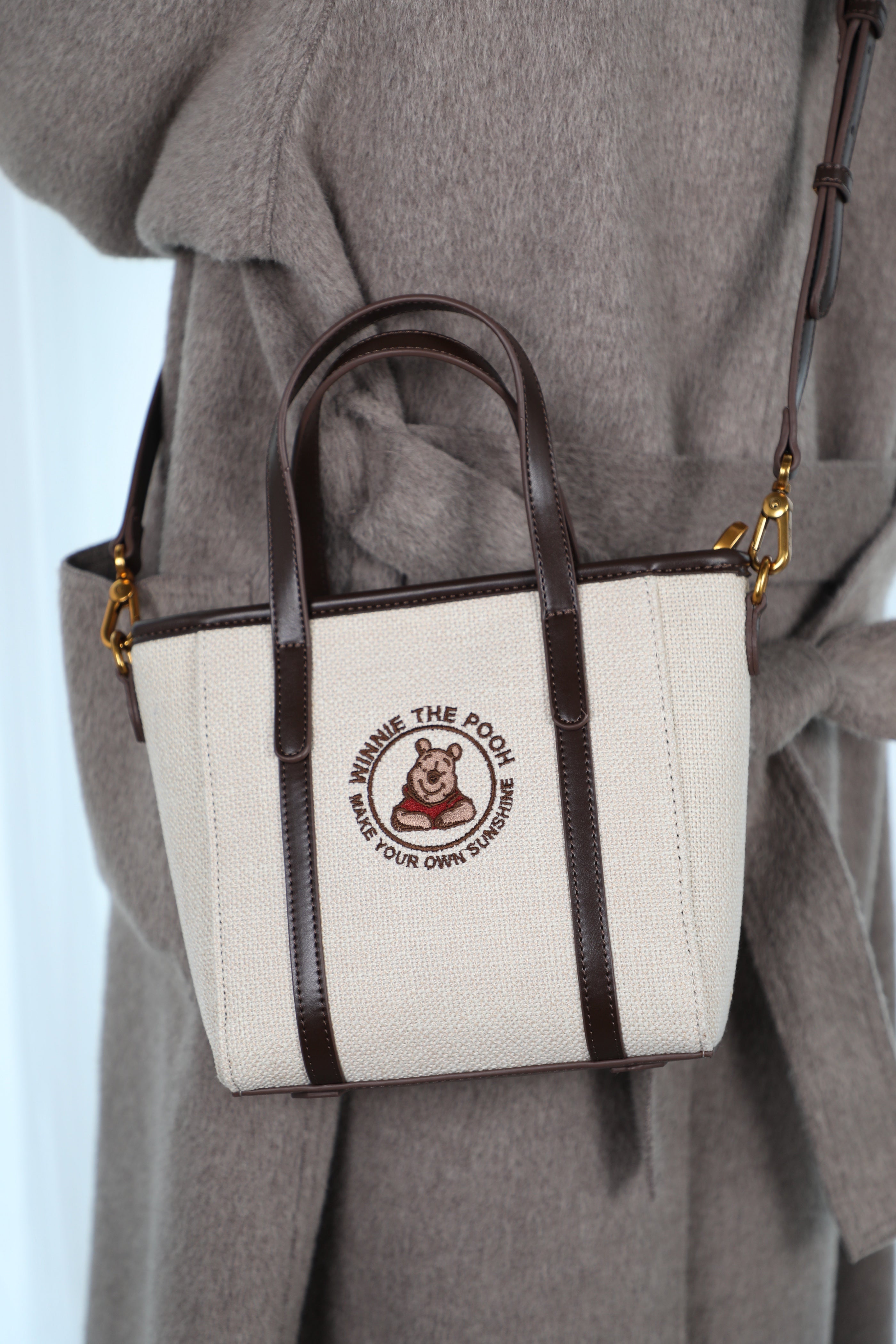 トートバッグ　ショルダーバッグ　2way　プーさん　DHF23881-C2