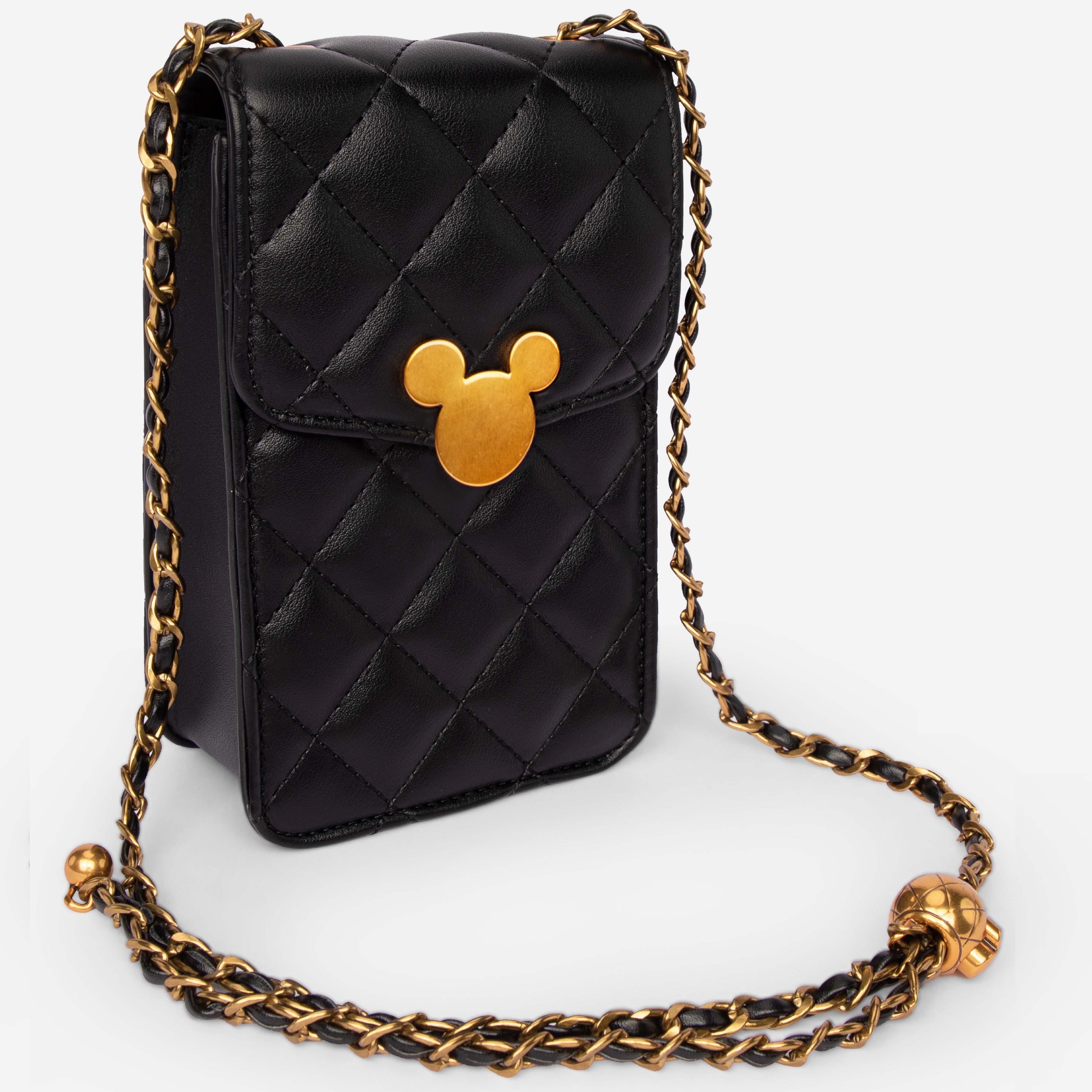 キルティング　スマホショルダー　ミッキー　DHF22120-A