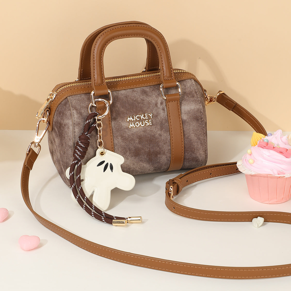 ハンドバッグ　ショルダーバッグ　2way ミッキー　選べる3カラー　DHF41596-A